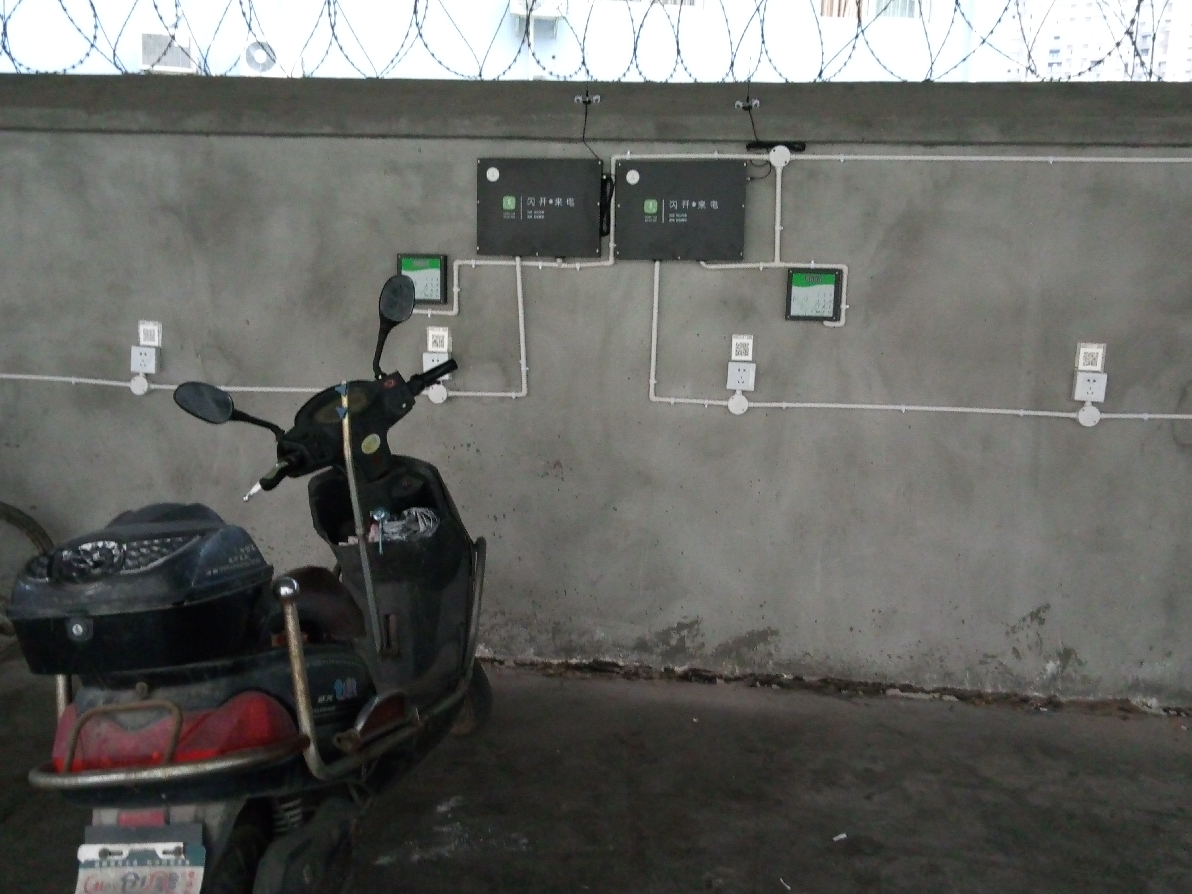 公司承建朝阳民宅智能共享充电系统效果图